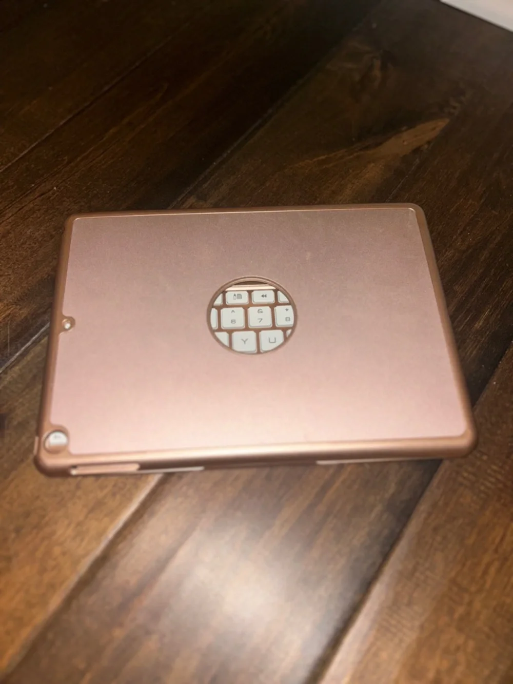 Rose Gold Tablet Case with Bluetooth Keyboard